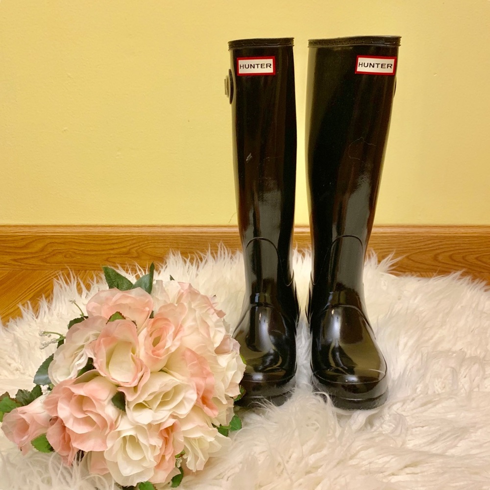 Women’s Original Tall Gloss Rain Boots (NWOB)